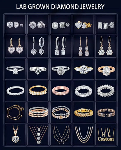 Anillo de compromiso de diamante Marquesa de oro de 14K y 18K para mujer, sortija de diamante cultivado en laboratorio, joyería fina con certificado IGI