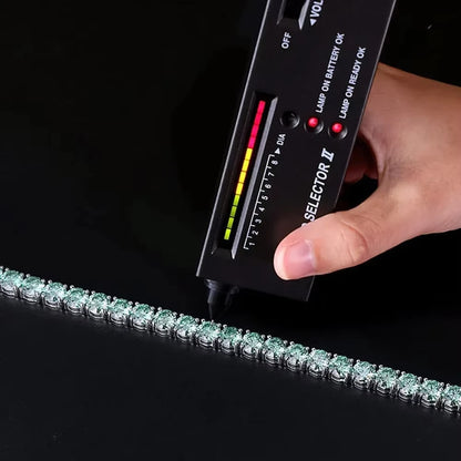 Cadena de tenis de moissanita con certificado GRA de 3MM