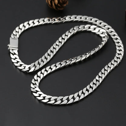 Cadena cubana de plata 925