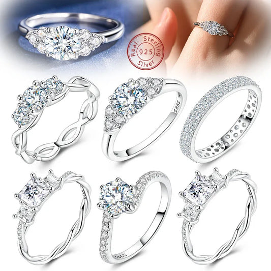 Anillos de moissanita