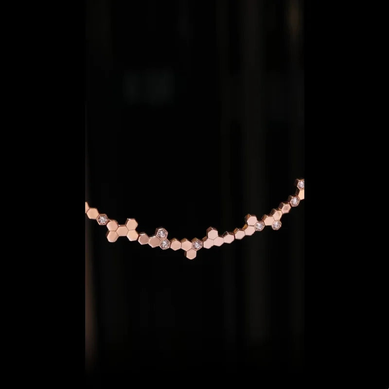 Collar Honeycomb de Plata