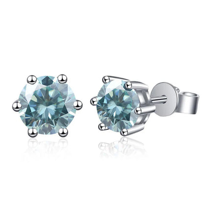 Pendientes de moissanita de 1ct-6ct, 21 colores
