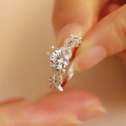 Anillo de compromiso moissanita 1CT