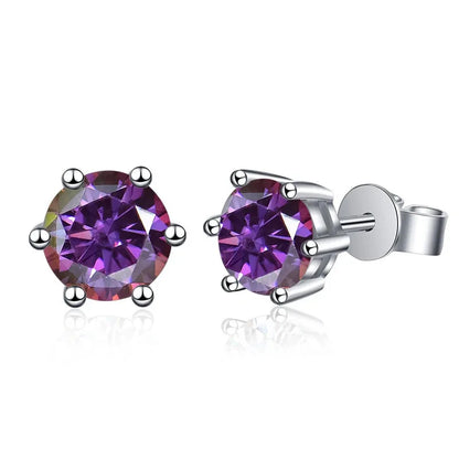 Pendientes de moissanita de 1ct-6ct, 21 colores