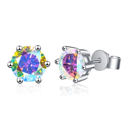 Pendientes de moissanita de 1ct-6ct, 21 colores