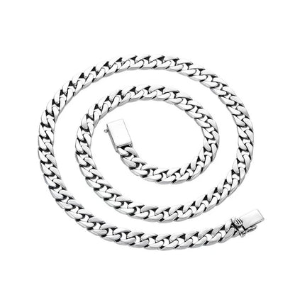 Cadena cubana de plata 925