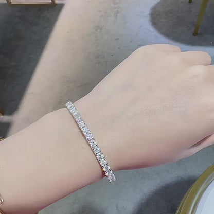 Pulsera love no.2 de moissanita personalizable