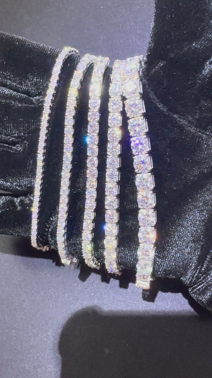 Pulsera tennis de moissanita
