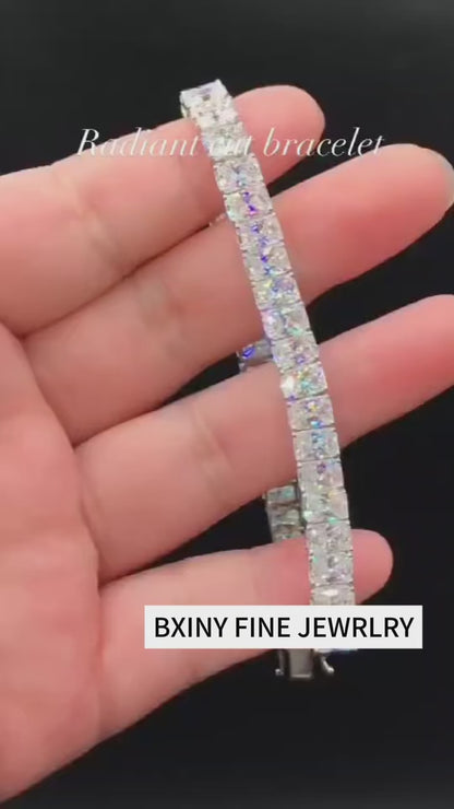 Pulsera de moissanita 3×5 mm