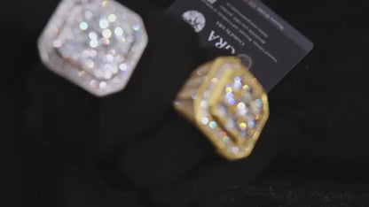 Anillo de moissanita de meñique