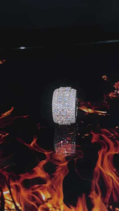 Anillos Hip-Hop Ice Out de moissanita
