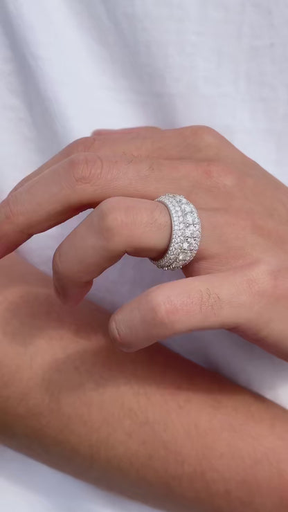 Anillos Ice Out de moissanita