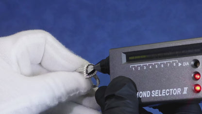 Anillo de moissanita negra de 2 quilates 